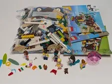 LEGO 2.2 Lb Bag Assorted Bulk Pieces Assorted Colors W/ MINI FIGURES UNCLEANED 