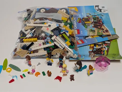 LEGO 2.2 Lb Bag Assorted Bulk Pieces Assorted Colors W/ MINI FIGURES UNCLEANED 