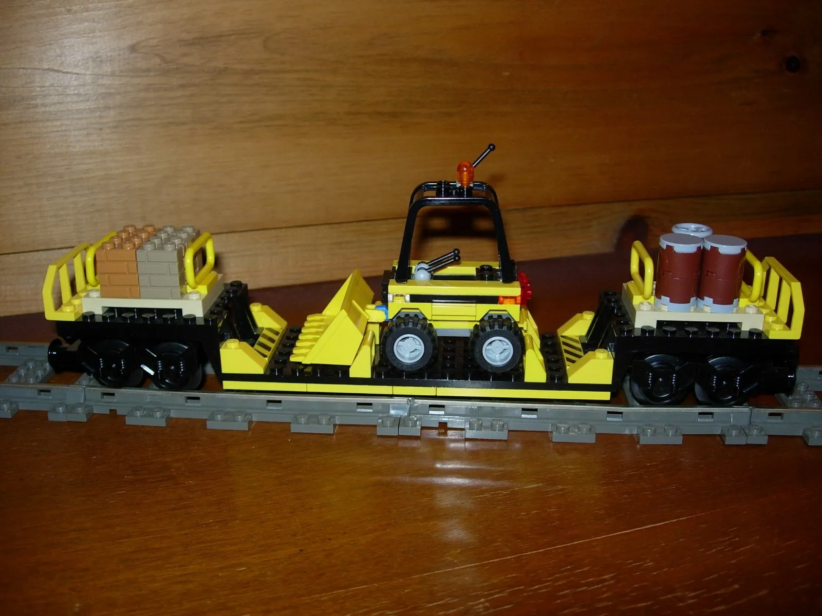 Lego Train Construction Cargo Car Custom City 9V RC Power Functions 60052 60198