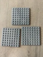 LEGO 41539 Dark Bluish Gray Baseplate 8x8 - 3 Pieces