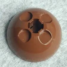 LEGO 44359 Cylinder Hemisphere 3x3 Ball Turret Reddish Brown x1 Vintage Genuine