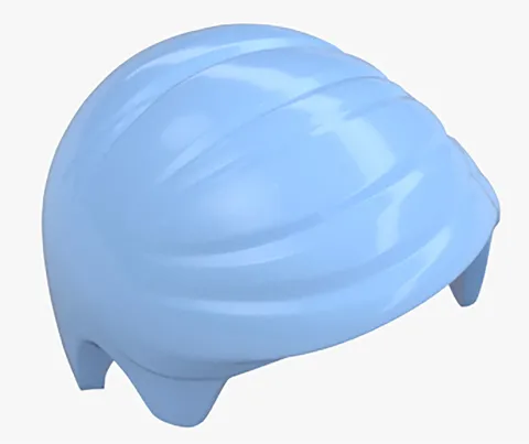 New LEGO Minifigure Hair Bright Light Blue Short Combed Sideways Part Left 99930