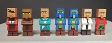 Lego Minecraft Lot 7 Figures: Librarian & Blacksmith Villager- Wandering Traders