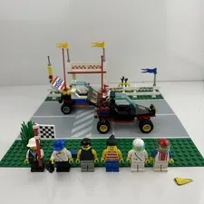 Lego 6551 Checkered Flag 500 Set From 1992 Vintage Classic Town Race