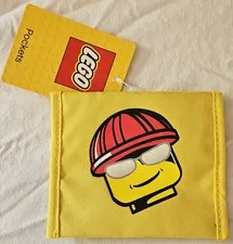 LEGO Small Snack Pouch Yellow Minifigure Wallet Pocket Case NWT