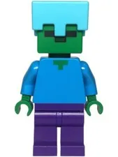 LEGO® Minifig min174 - Zombie - Dark Purple Legs