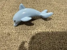 LEGO NEW DOLPHIN MINIFIGURE ANIMAL CREATURE FRIENDS LIGHT BABY BLUE FIG