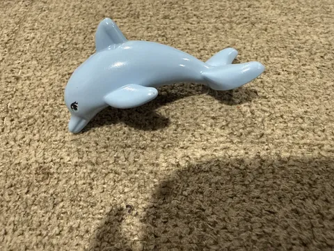 LEGO NEW DOLPHIN MINIFIGURE ANIMAL CREATURE FRIENDS LIGHT BABY BLUE FIG