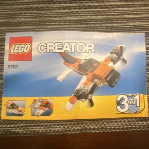 LEGO Creator 5762 Mini Plane Instruction Manual Booklet English Illustrated