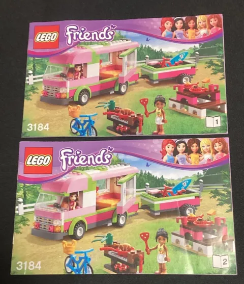 Lego Friends Instruction Manual Set 3184 Adventure Camper Book 1 2 Olivia Nicole