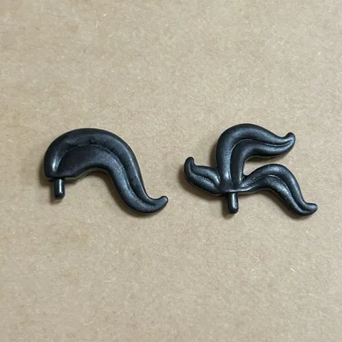 LEGO Black Feather Plume Part Rare Castle Series Japan