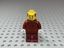 LEGO Minifigure Tippy Dorman Dark Red Uniform (No Hat/Epaulettes) No: cty1505