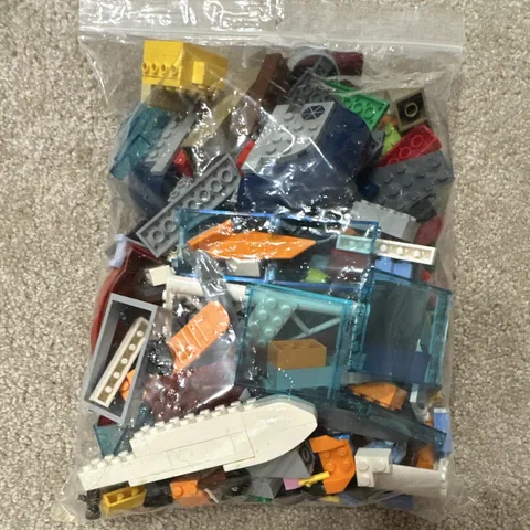 LEGO Mixed Parts Bulk Lot Multicolor Bricks & Pieces Plastic Bag