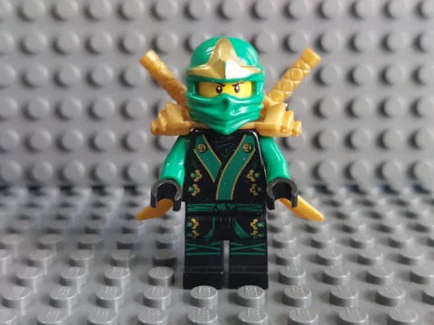 Lego Ninjago Lloyd Black Green Kimono Minifigure 2012 - Used - see photos