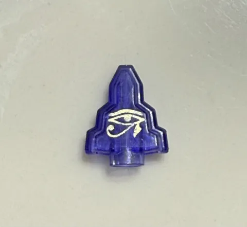 Used Lego Monster Fighters PURPLE MOONSTONE Halloween Rock  w/Eye Pattern (9468)