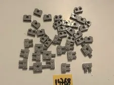 Lego BRiques Light Grey Hole Part Lot