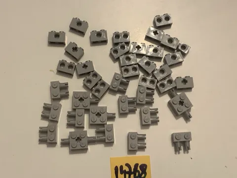 Lego BRiques Light Grey Hole Part Lot