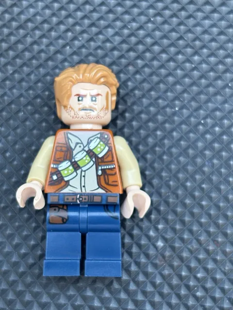 LEGO Jurassic World Minifigure Owen Grady Happy/Angry Face