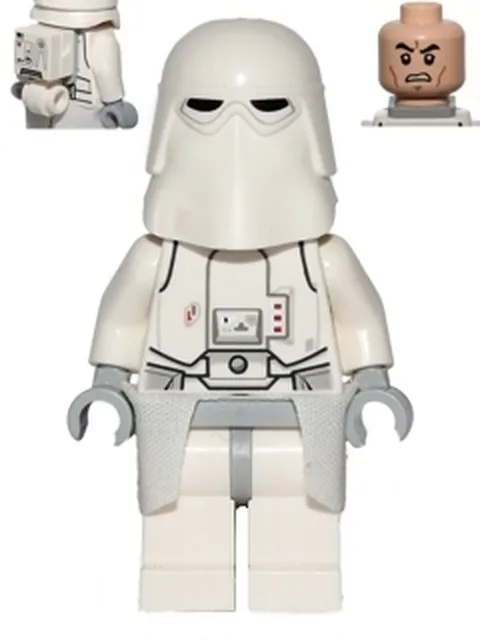 LEGO [No Color/Any Color] Snowtrooper, Light Bluish Gray Hips, Light Bluish Gray