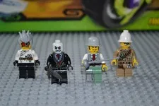 Lego Monster Fighters Lord Vampire, Crazy Scientist, Doctor Rathbone, Major Steele