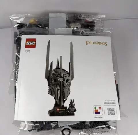 The Lord of the Rings Sauron Helmet LEGO BUILD ONLY 11373 **NO MINIFIGURE No Box