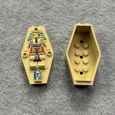 LEGO Adventurers Set 5988 Sarcophagus Coffin Blue Tan Minifigure Egyptian Tomb