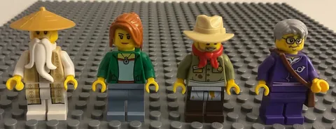 LEGO 70751 Temple of Arijitsu Minifigures Wu Sensei Claire Jesper Postman