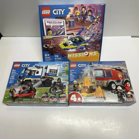 Lego City Set Lot 90% Complete 60280 60276 60355 Includes 11 Mini Figs!
