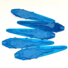LEGO Parts - Trans-Dark Blue 1995 Flame / Vapor Trail - No 1995pb02 - QTY 5