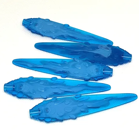 LEGO Parts - Trans-Dark Blue 1995 Flame / Vapor Trail - No 1995pb02 - QTY 5