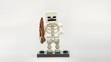 LEGO minifigure Minecraft Skeleton min011 w bow/arrow bones