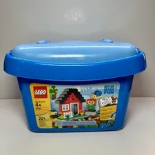 EMPTY Lego Blue Storage Box Container Bin Set #6161 Brick Box 2007