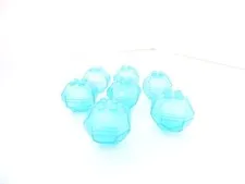 7 Transparent Light Blue 4x4 octagon rock 6512335