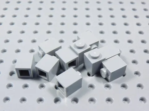 LEGO Lot of 10 Light Bluish Gray 1x1 Bricks BR