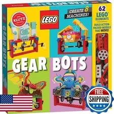 Klutz Lego Gear Bots STEM Activity Kit Ages 8-12