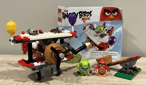 LEGO Angry Birds 75822 Piggy Plane Attack 100% COMPLETE w/ Manual Retired