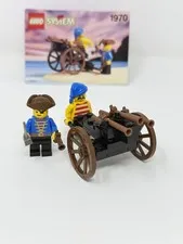 LEGO Pirates 1970 Pirate’s Gun Cart 100% Complete Authentic w/ Instructions