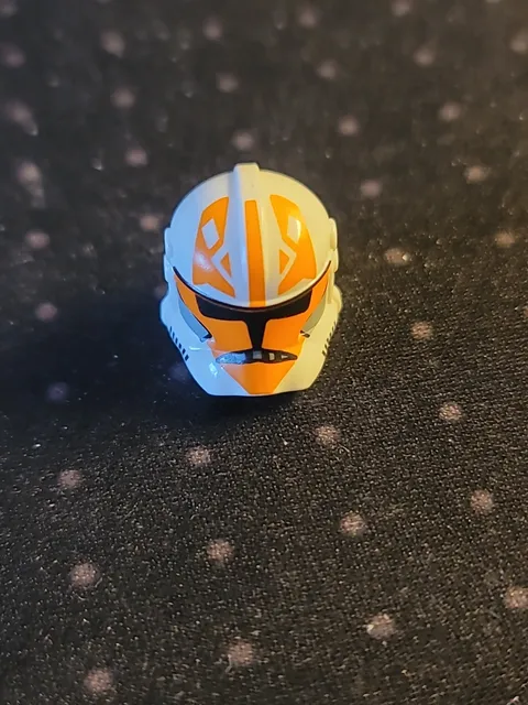 Lego Minifigure, Headgear Orange Helmet Star Wars Clone Trooper (Phase 2) 