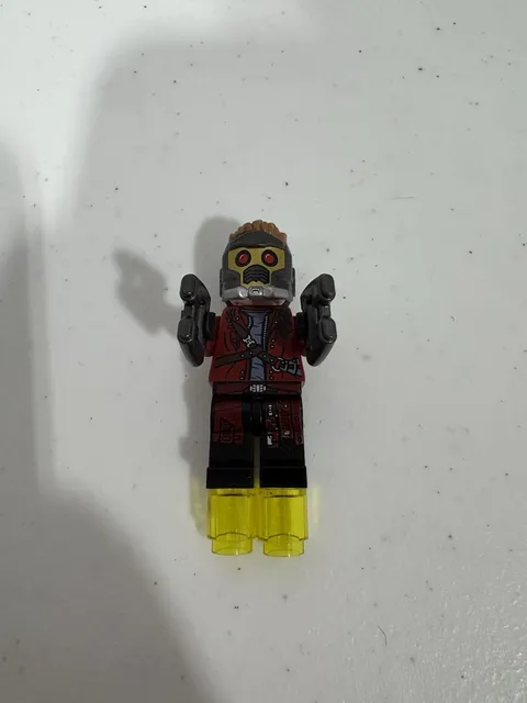 LEGO minifigure Star Lord sh123 Marvel Guardians Galaxy 76021 mask Milano