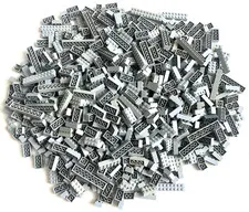 LEGO Bulk Lot of 600pcs Modern Light Bluish Gray 2x2 2x3 2x4 2x6 etc 2456 3001