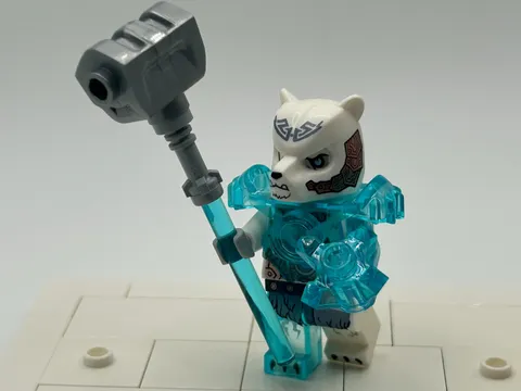 LEGO Icerlot bear minifigure heavy armor Legends of Chima 70230 loc118