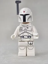 LEGO Star Wars White Prototype Boba Fett Minifigure (SW0631) 14q