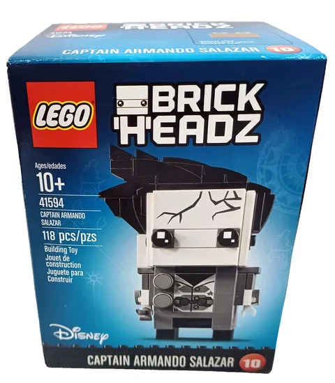 Lego Brick Headz Captain Armando Salazar #10 (41594) Disney 2017 Retired Sealed