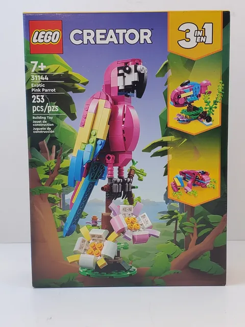 LEGO CREATOR Exotic Pink Parrot 3 In 1 Sealed And Retired 31144