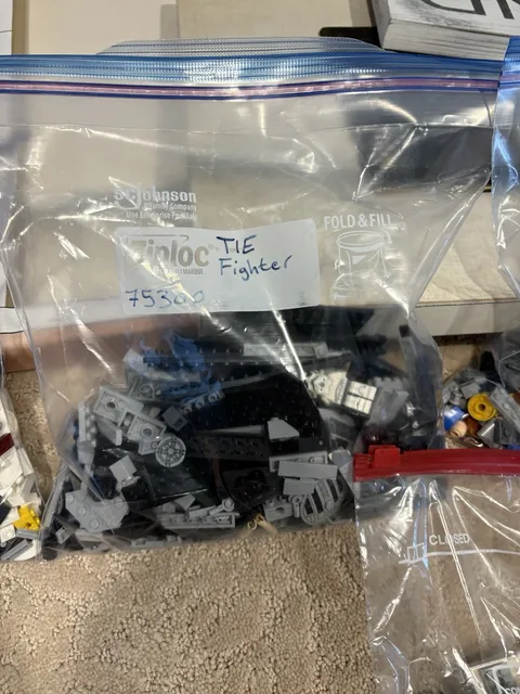 LEGO Star Wars TIE Fighter 75300 Bulk Parts Lot Loose Pieces Polybag
