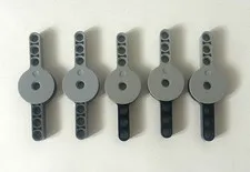 x5 Lego Lot Technic Hinge 3x9 44224 & 44225 Black/Dark Grey/ Light Gray - AT AT