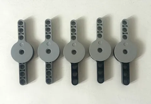 x5 Lego Lot Technic Hinge 3x9 44224 & 44225 Black/Dark Grey/ Light Gray - AT AT