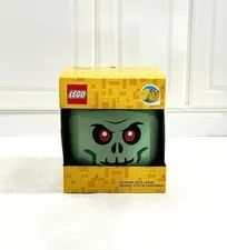 LEGO HALLOWEEN SPECIAL EDITION LARGE ZOMBIE STORAGE HEAD CONTAINER SKELETON NEW