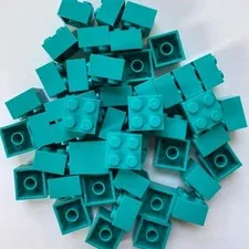 LEGO Part 3003 (Qty 50) 2x2 Brick Dark Turquoise NEW!