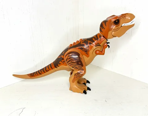 LEGO Brown T-Rex Dinosaur Animal Figure with Black Printed Markings